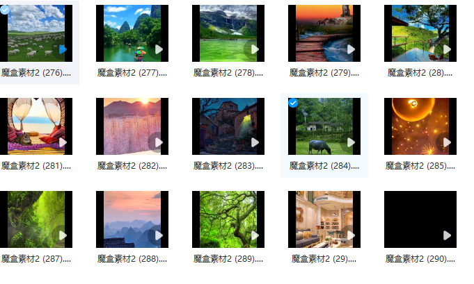 500个视频素材二抖音快手直播做视频背景图