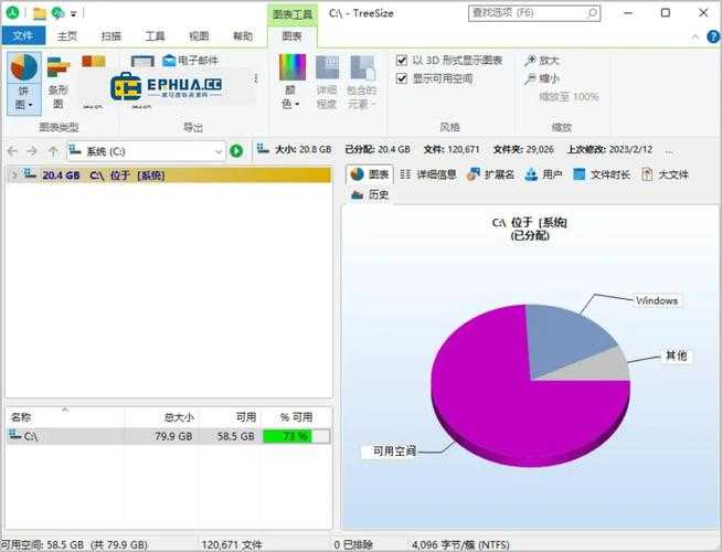 TreeSize 磁盘空间分析工具